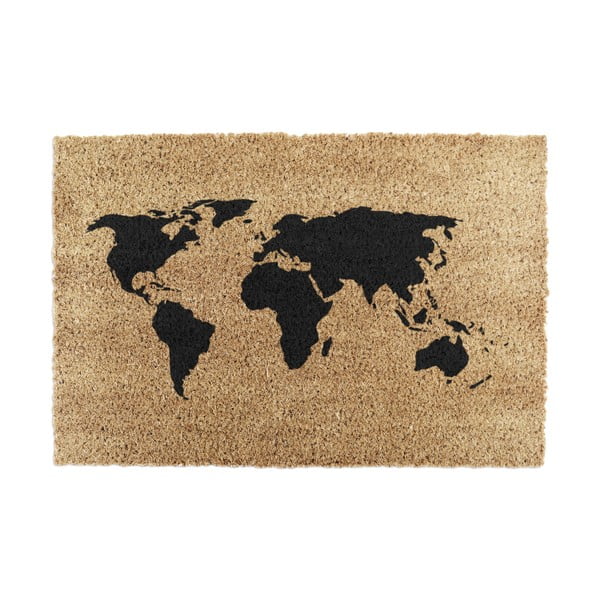 Predpražnik iz kokosovih vlaken 40x60 cm World Map – Artsy Doormats