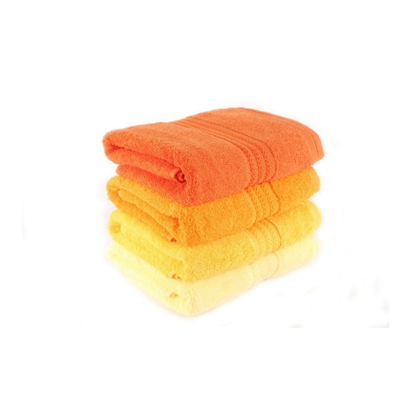 Komplet 4 bombažnih brisač Foutastic Daisy, 50 x 90 cm-image-1