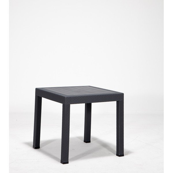 Plastična vrtna miza 80x80 cm Rattan – Floriane Garden-image-1