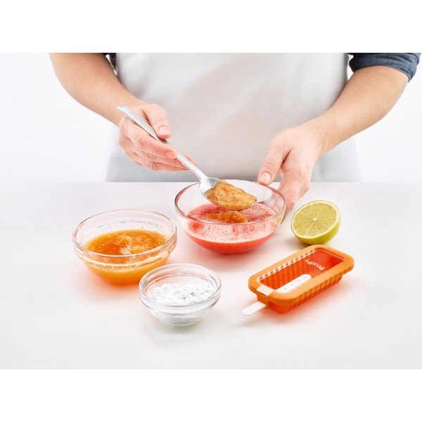 oranžen silikonski model za sladoled Lékué Iconic-image-1