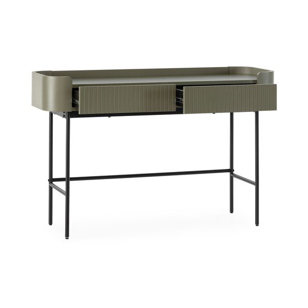 Kaki zelena stranska mizica 40x120 cm Willa – MOME-image-4