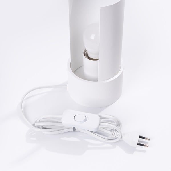 Bela namizna svetilka (višina 21 cm) Aurea – Sollux-image-3