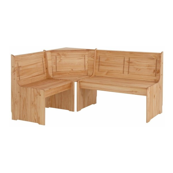 Komplet kotne klopi in jedilne mize iz masivnega bora Støraa Samantha-image-2