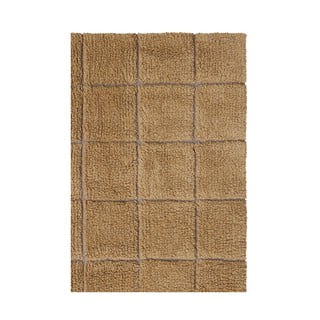 Oker rumena ročno tkana volnena preproga 230x300 cm Mosaic Ochre – Lorena Canals