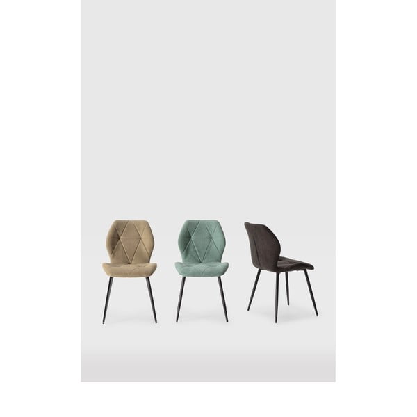 Kaki zeleni jedilni stoli v kompletu 4 ks Luna – Marckeric-image-1