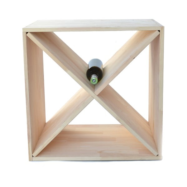 Stojalo za vino iz borovega lesa v naravni barvi za 24 steklenic - Bonami Essentials-image-2