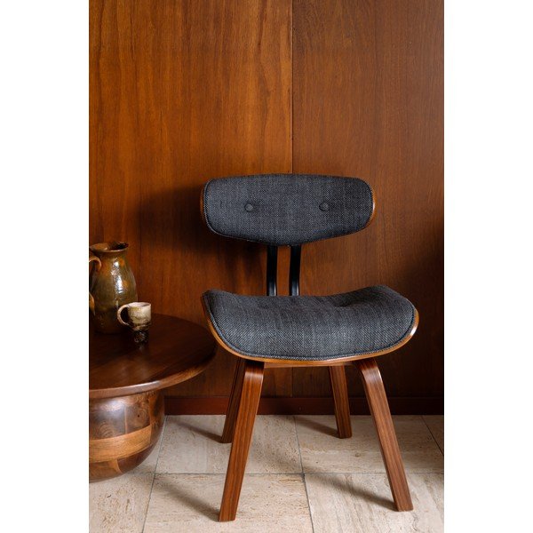 Siv/rjav oblazinjen jedilni stol Blackwood – Dutchbone-image-1