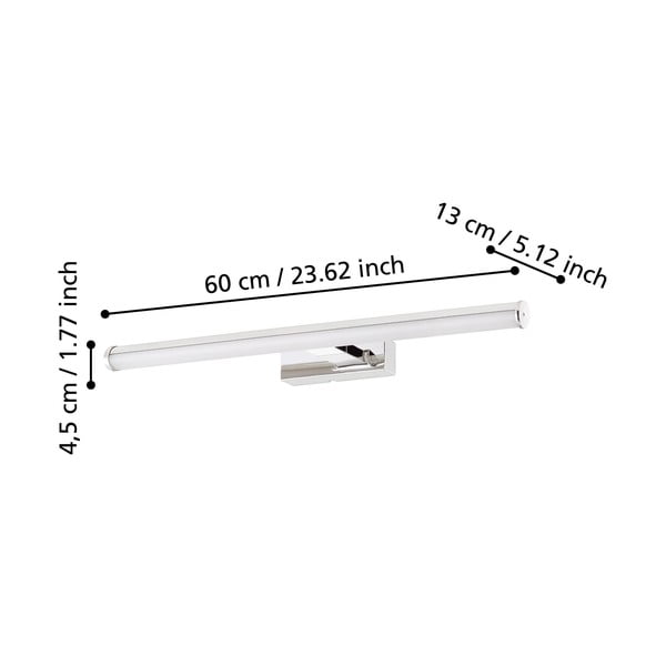 LED stenska svetilka v srebrni barvi VADUMI – EGLO-image-2