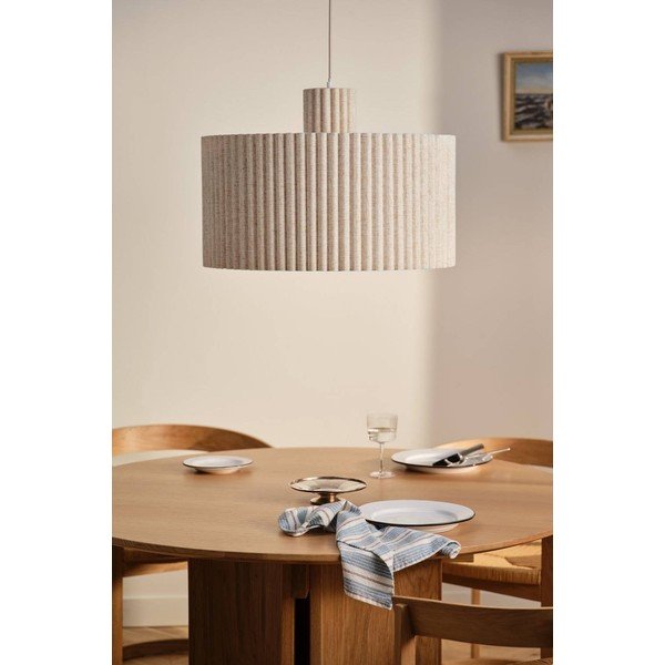 Bež lanena viseča svetilka ø 60 cm Alina – Jotex-image-2