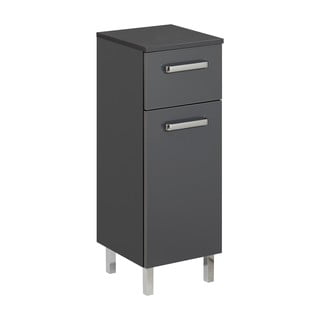 Temno siva nizka kopalniška omarica 30x81 cm - Pelipal