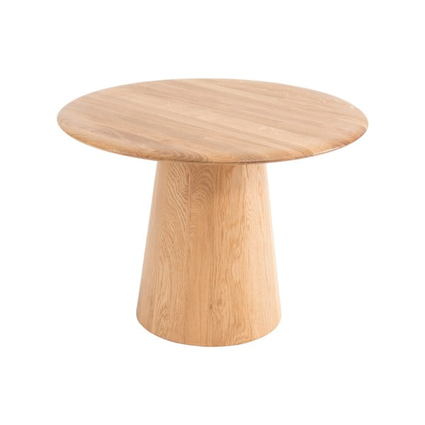 Okrogla stranska mizica iz masivnega hrasta ø 55 cm Mushroom – Gazzda