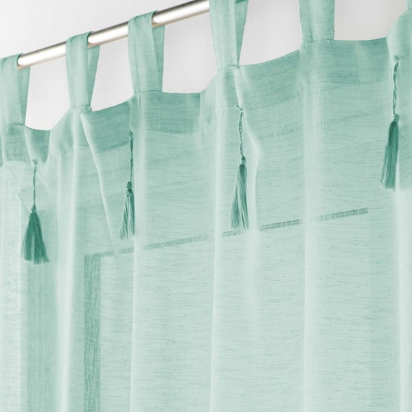 Zelena prosojna zavesa 140x240 cm Dalila – douceur d'intérieur-image-1