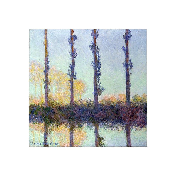 Claude Monet - Štiri drevesa, 80x80 cm