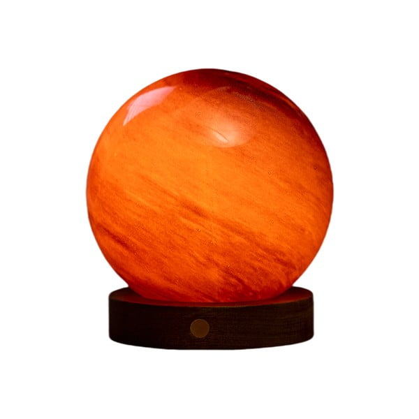 Temno rjava svetlobna dekoracija na USB ø 12 cm Sand Storm – Gingko