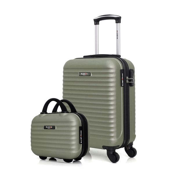 Komplet 2 kovčkov v pastelno zeleni barvi Bluestar Francija-image-3