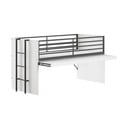 Bela dvignjena otroška postelja z letvenim dnom 90x200 cm Sam – Vipack