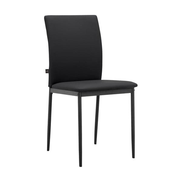 Črni jedilni stoli v kompletu 2 ks iz umetnega usnja Pavia – Støraa