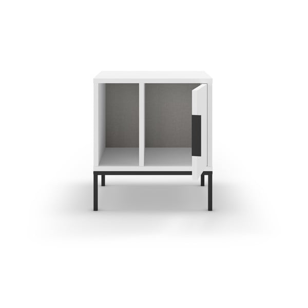 Bela nočna omarica s policami Lani – Marckeric-image-3