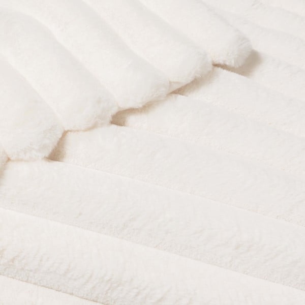 Kremno bela odeja iz mikropliša 180x220 cm Boudoir – douceur d'intérieur-image-3