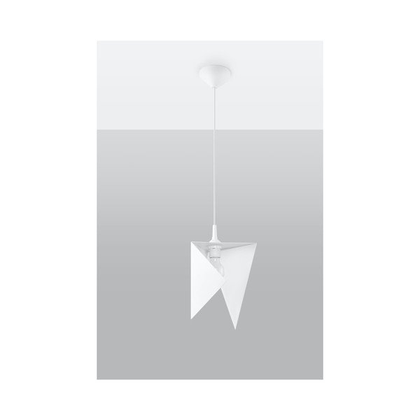 Bela viseča svetilka Sollux Trigono-image-2