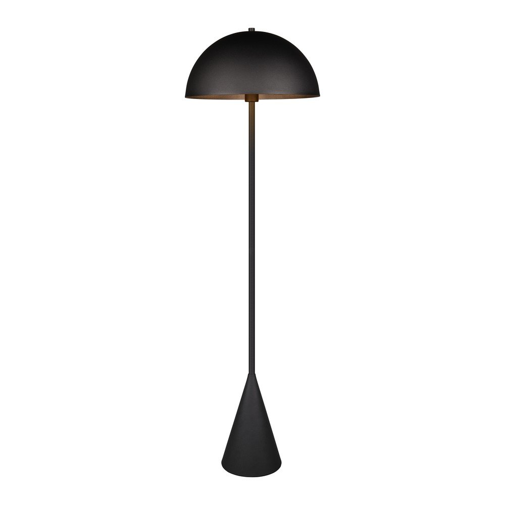 Črna stoječa svetilka (višina 130 cm) Alfie