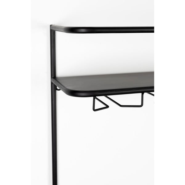 Črno ratanovo stojalo za vino 18x100cm Guuji - White Label-image-3