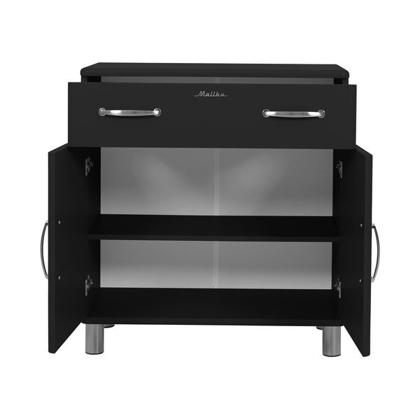 Črna visoka komoda 86x92 cm Malibu - Tenzo-image-4