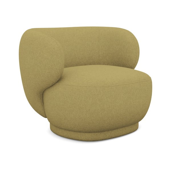 Gorčično rumen fotelj Hina – Makamii