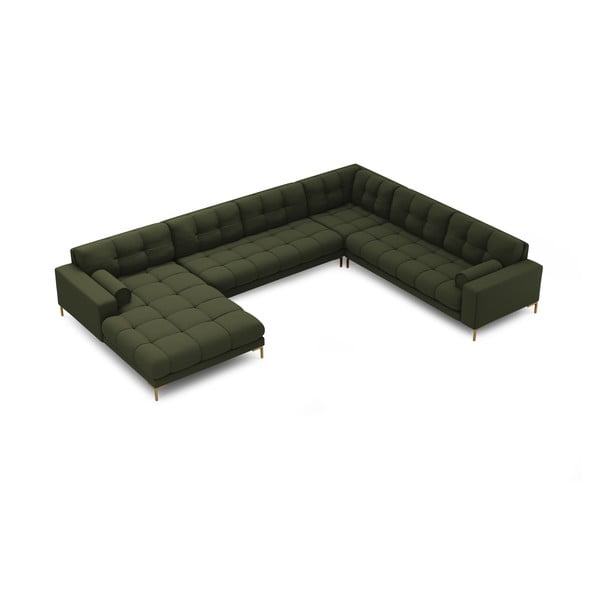 Zelena kotna sedežna garnitura (desni kot) Bali – Cosmopolitan Design-image-4