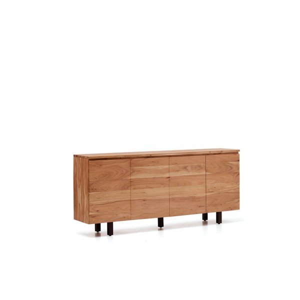 Komoda iz masivne akacije v naravni barvi 200x88x40 cm Uxue – Kave Home-image-2