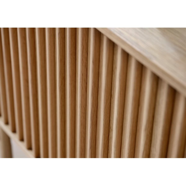 Nizka komoda v hrastovem dekorju 160x73 cm Carno – Unique Furniture-image-1