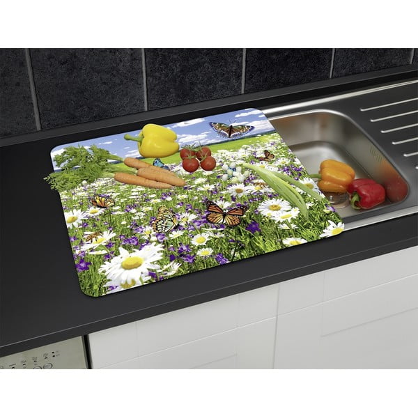 Stenska zaščitna plošča za štedilnik iz kaljenega stekla 50x56 cm – Maximex-image-1