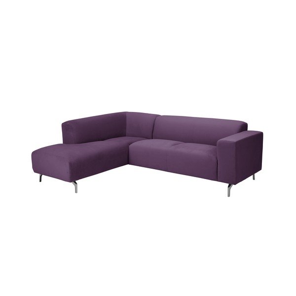 Vijolična kotna zofa Windsor & Co Sofas Orion, levi kot-image-1