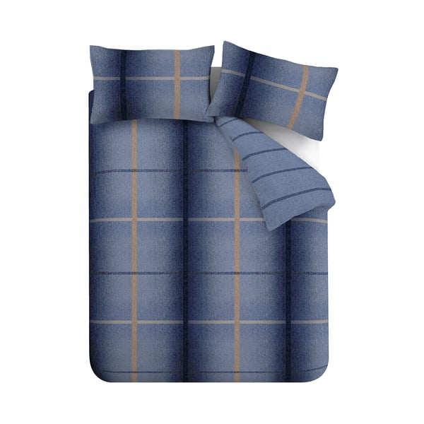 Temno modra flanelna posteljnina 135x200 cm Melrose – Catherine Lansfield