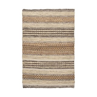 Rjava ročno tkana preproga iz mešanice jute 60x90 cm Morena – House Nordic