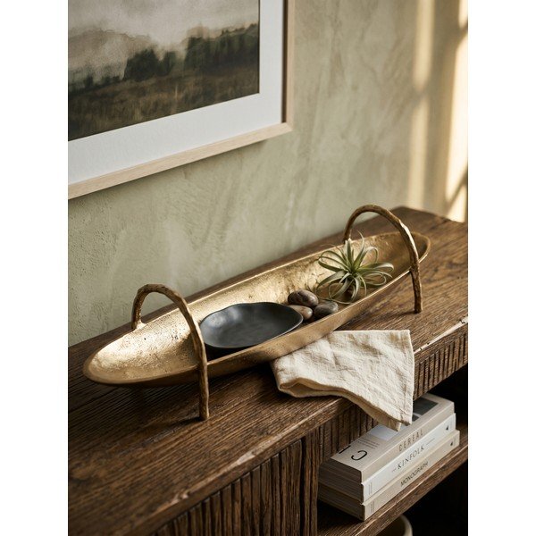 Kovinski dekorativni pladenj 12x47,5 cm Sagar – Bizzotto-image-1