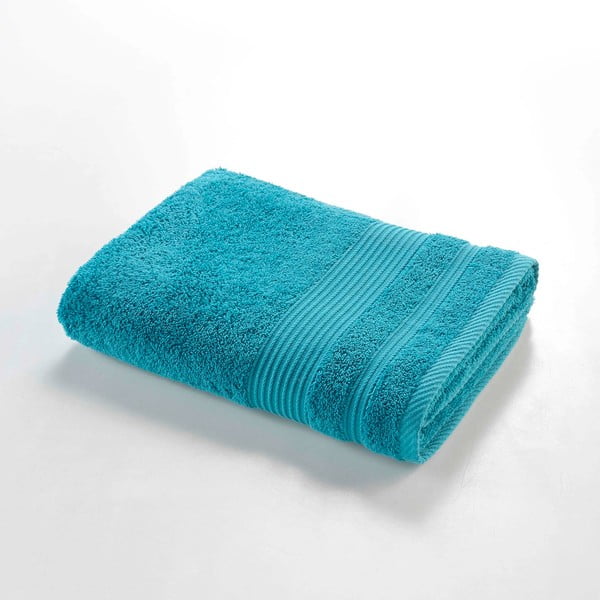 Modra bombažna brisača iz frotirja 70x130 cm Tendresse – douceur d'intérieur