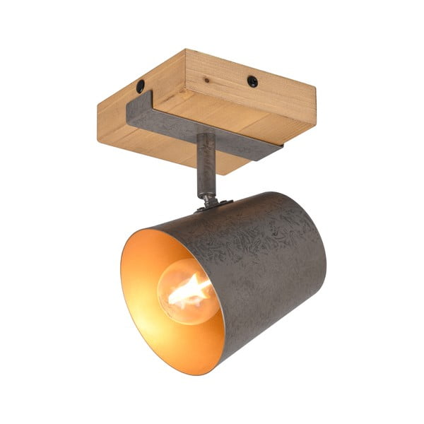 Točkovno svetilo v temno sivi in naravni barvi Bell – Trio-image-4