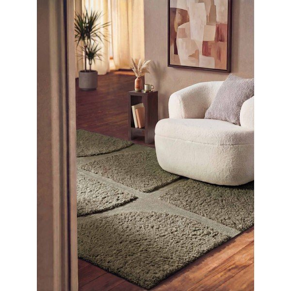 Kaki zelena ročno tkana preproga 120x180 cm Lambeth Jasper – Ted Baker-image-2