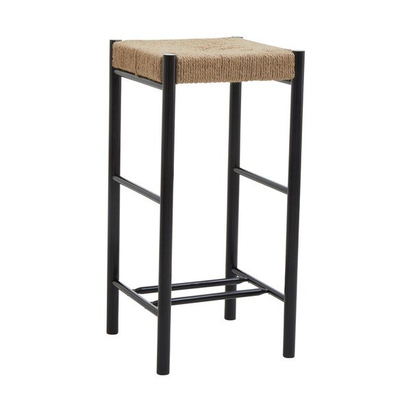 Črn/v naravni barvi barsko stol iz masivne bukve (višina sedeža 72 cm) Bandar – Premier Housewares