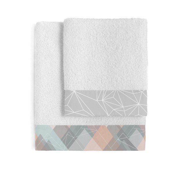 Komplet 2 bombažnih brisač Blanc Range