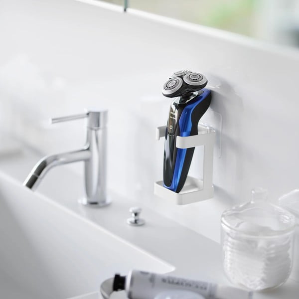 Belo kovinsko držalo za izdelke za nego kože Film Hook – YAMAZAKI-image-1