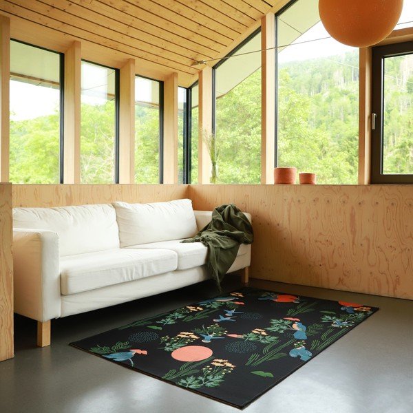 Črna preproga 123x180 cm Bloom - Nattiot-image-2
