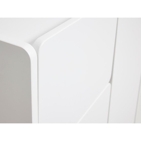 Bela omarica 80x100x40 cm Bera – Unique Furniture-image-4