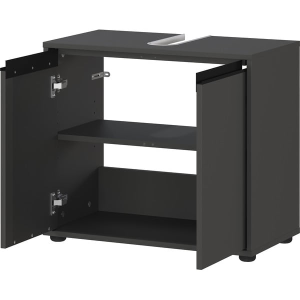 Antracitno siva omarica za pod umivalnik 63x55 cm Lemont – Germania-image-3