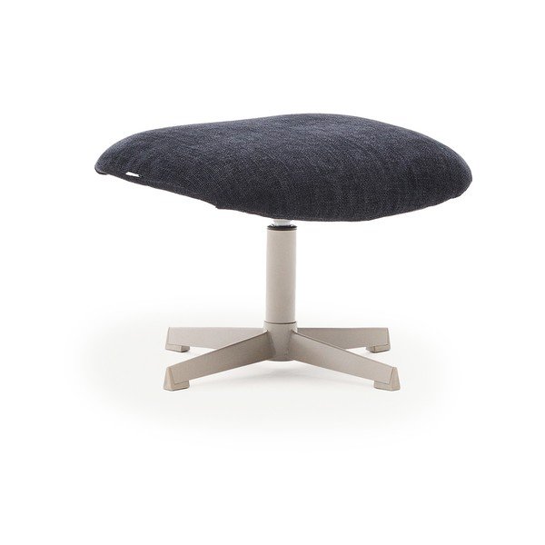 Temno moder tabure iz šenilje Teryl – Kave Home