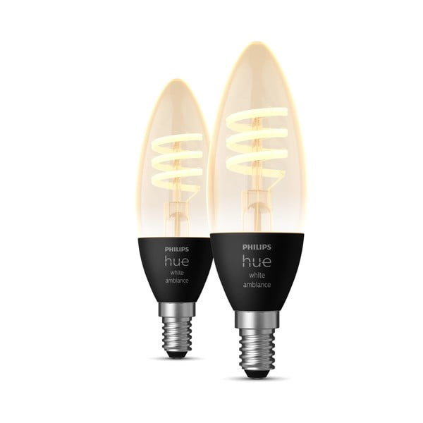 Filament žarnice E14, 5 W v kompletu 2 ks White ambiance – Philips Hue-image-1