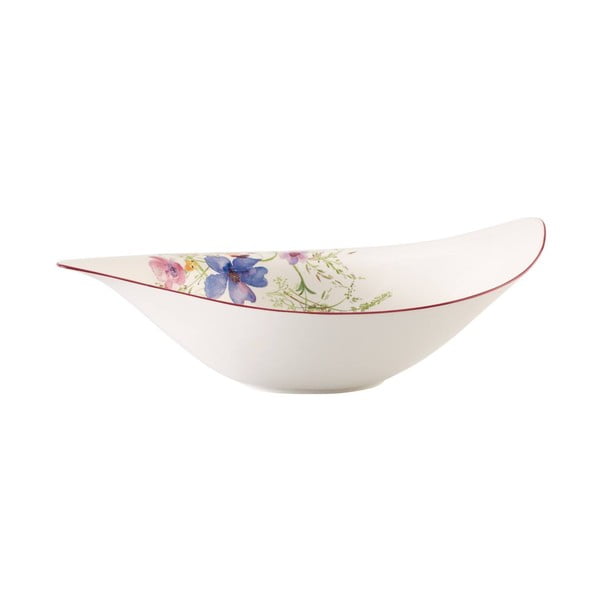 Bela porcelanasta skleda za solato z motivom cvetja Villeroy & Boch Mariefleur Serve, 3,8 l