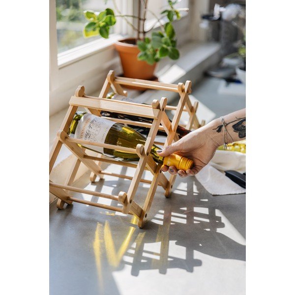 Stojalo za vino iz bambusa - Bonami Essentials-image-2