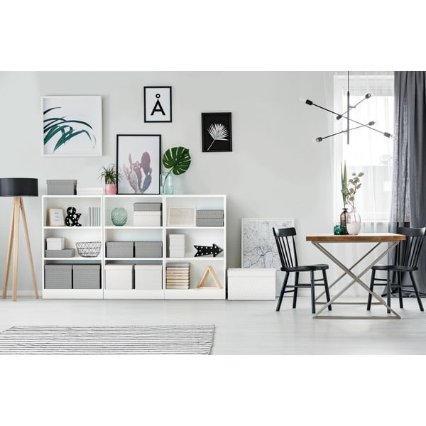 Komplet 3 belih škatel za shranjevanje Esselte Home, 26,5 x 36 cm-image-1